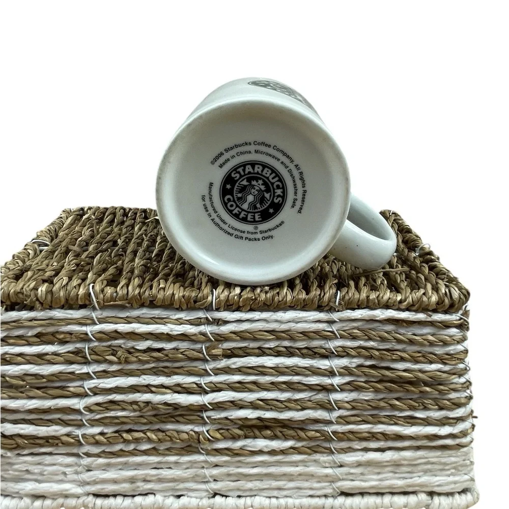 Starbucks 2006 Vintage White Mug with Iconic Green Logo, 8 0z - Picture 3 of 6